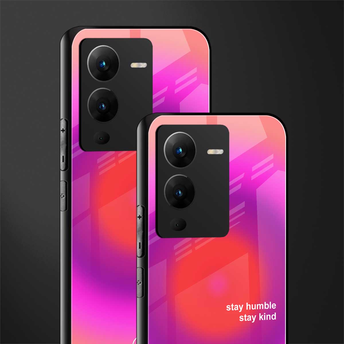 stay kind back phone cover | glass case for vivo v25 pro 5g