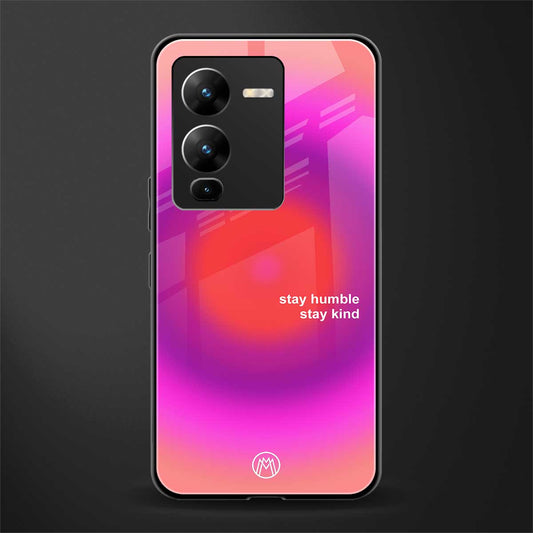 stay kind back phone cover | glass case for vivo v25 pro 5g