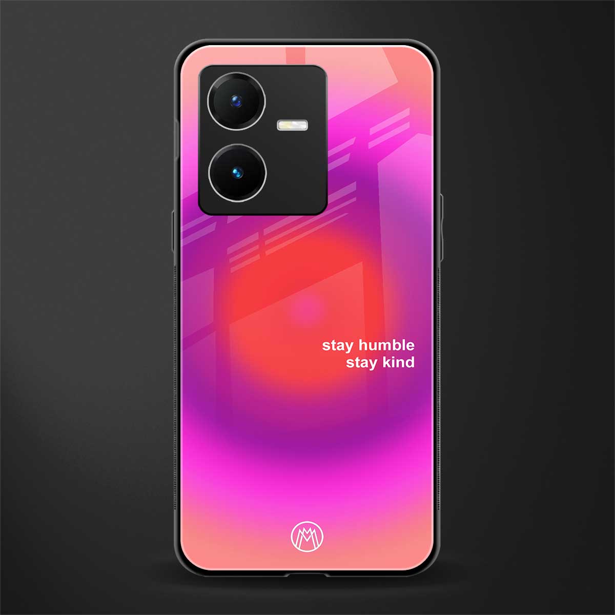 stay kind back phone cover | glass case for vivo y22