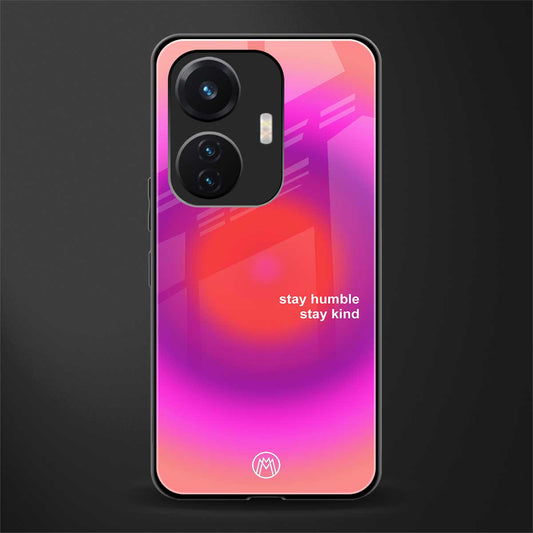 stay kind back phone cover | glass case for vivo t1 44w 4g