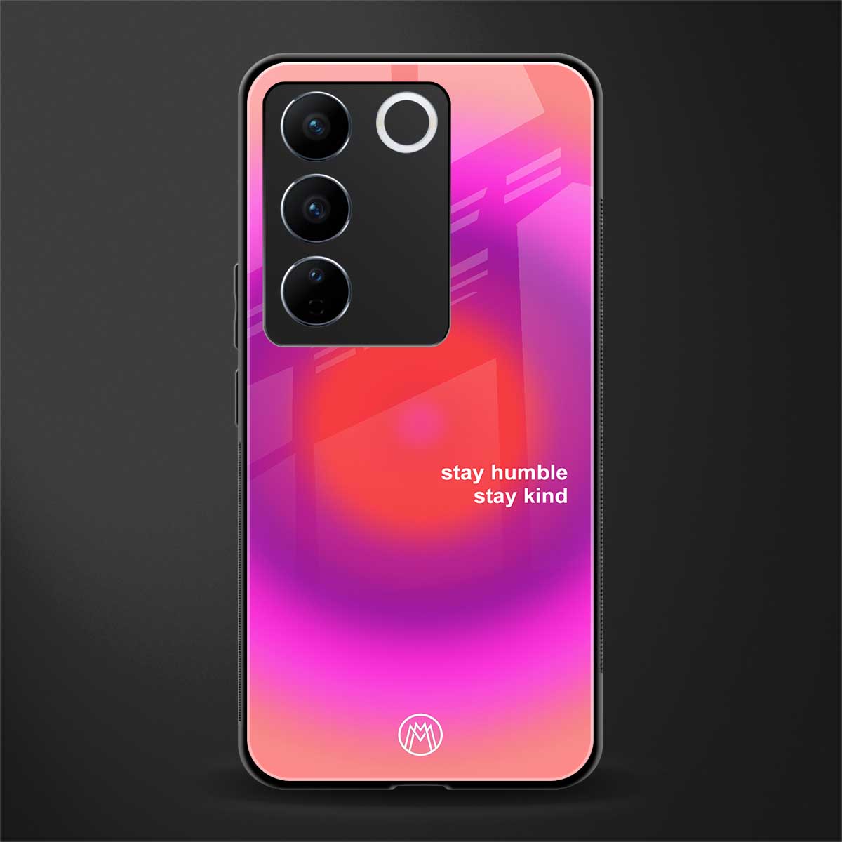 stay kind back phone cover | glass case for vivo v27 pro 5g