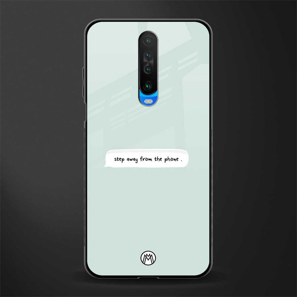step away from the phone glass case for poco x2 image