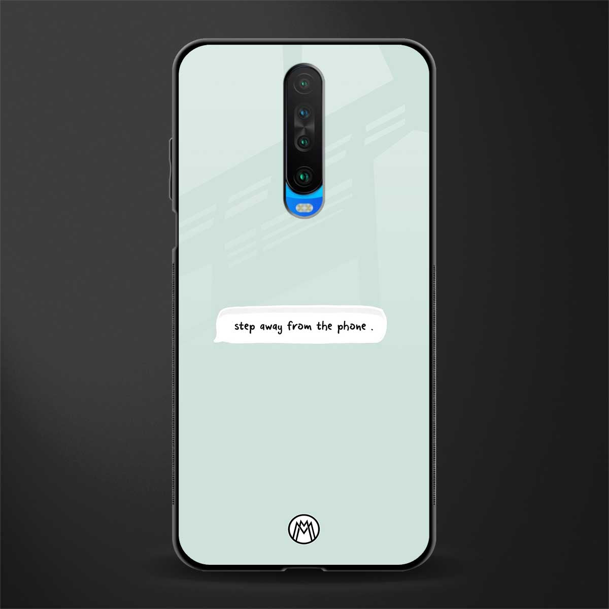 step away from the phone glass case for poco x2 image