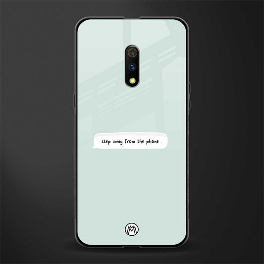 step away from the phone glass case for realme x image