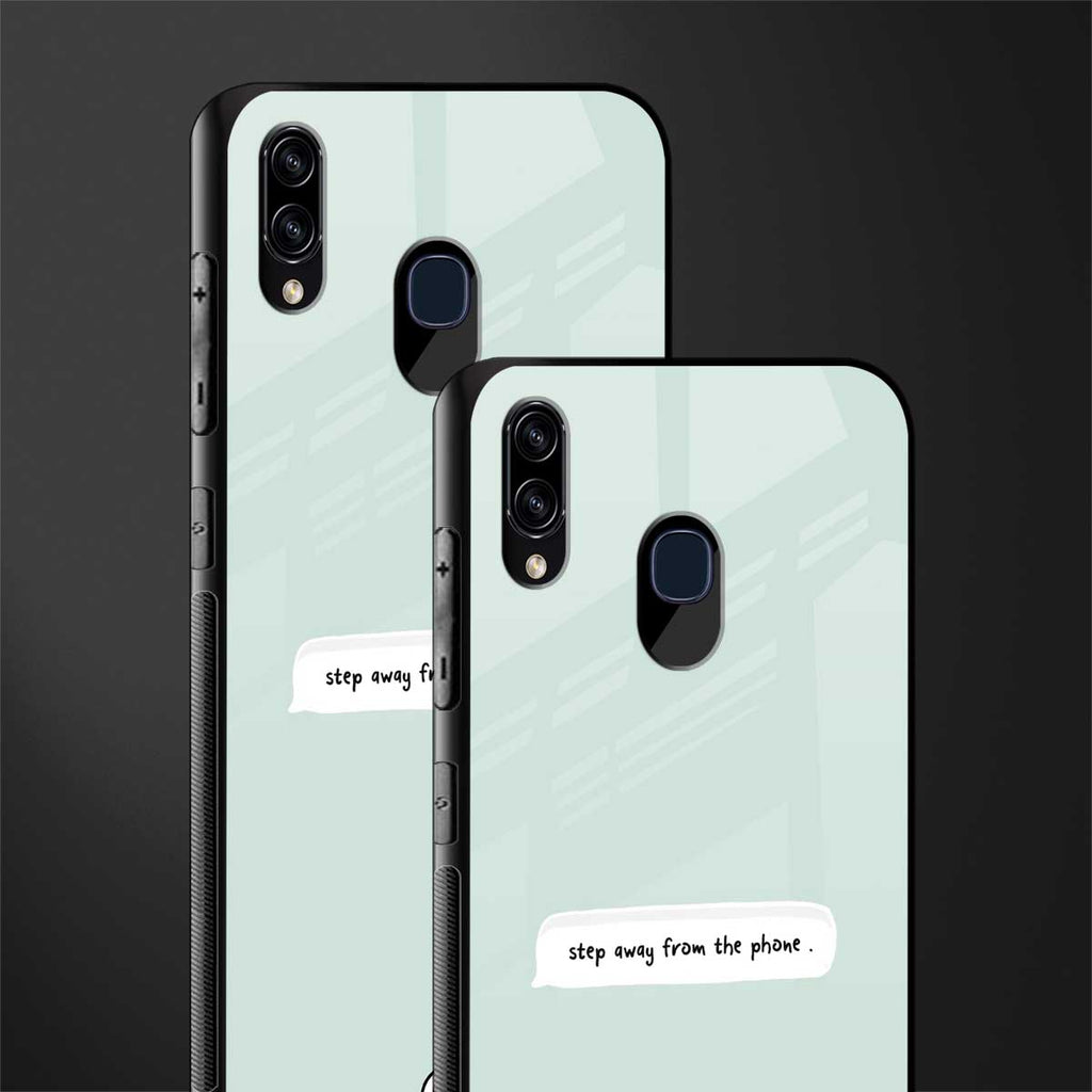 step away from the phone glass case for samsung galaxy a20 image-2
