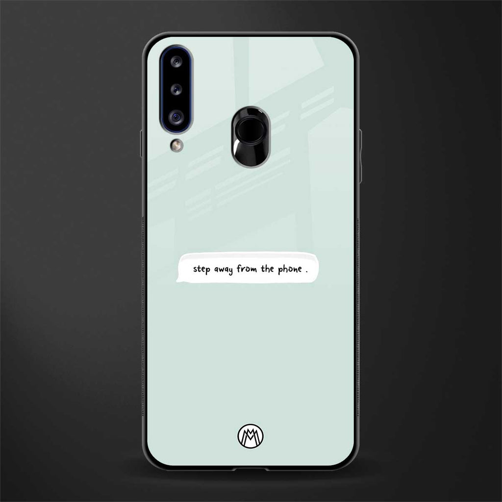 step away from the phone glass case for samsung galaxy a20s image