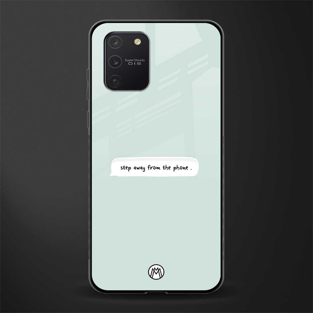 step away from the phone glass case for samsung galaxy a91 image