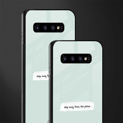 step away from the phone glass case for samsung galaxy s10 image-2