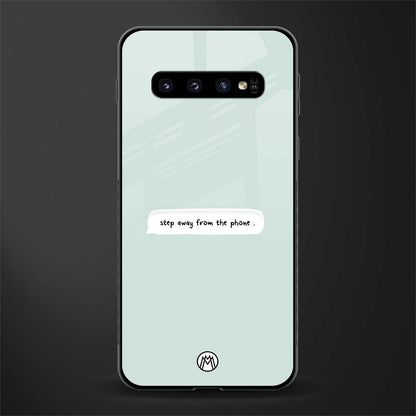 step away from the phone glass case for samsung galaxy s10 plus image