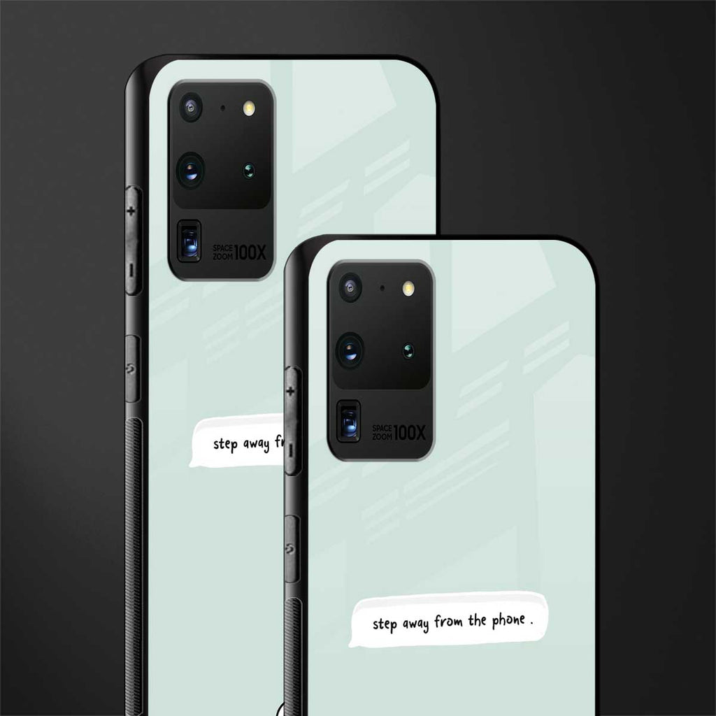 step away from the phone glass case for samsung galaxy s20 ultra image-2