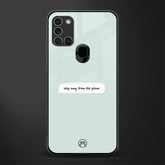 step away from the phone glass case for samsung galaxy a21s image