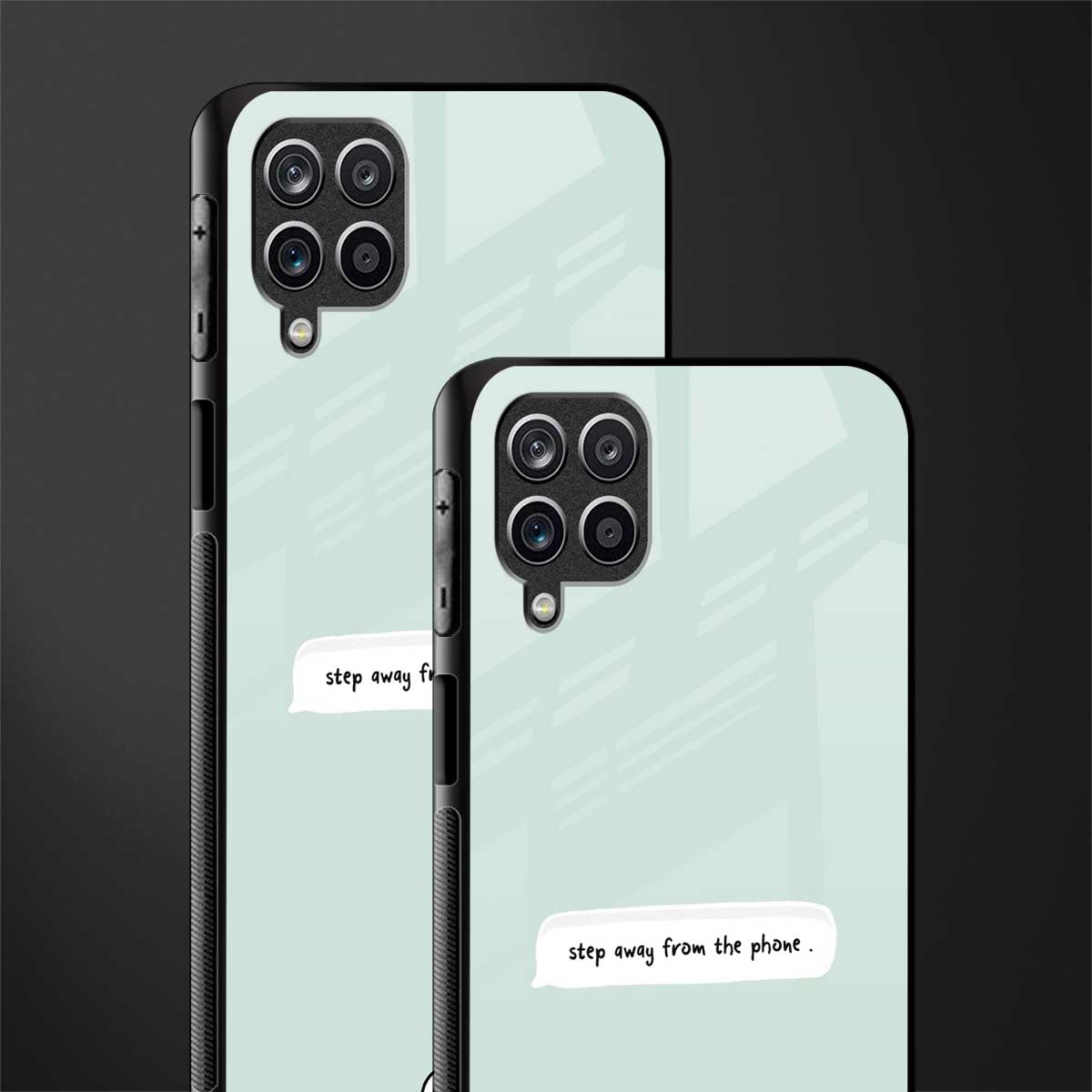 step away from the phone glass case for samsung galaxy a12 image-2