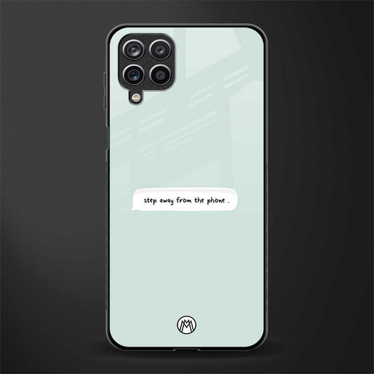 step away from the phone glass case for samsung galaxy m12 image
