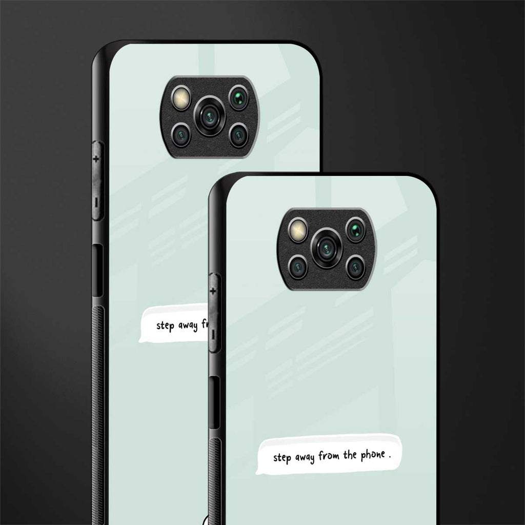 step away from the phone glass case for poco x3 image-2