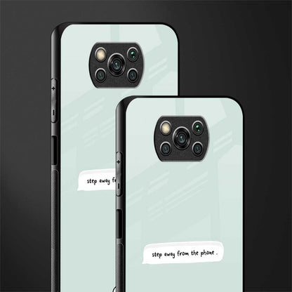 step away from the phone glass case for poco x3 image-2