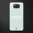step away from the phone glass case for poco x3 image