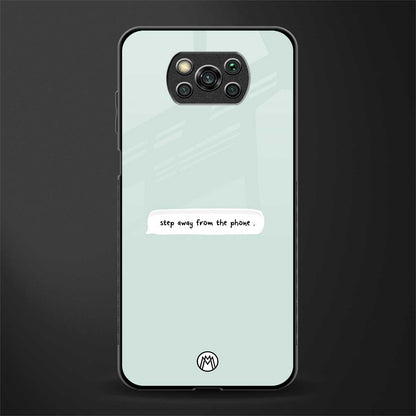 step away from the phone glass case for poco x3 image