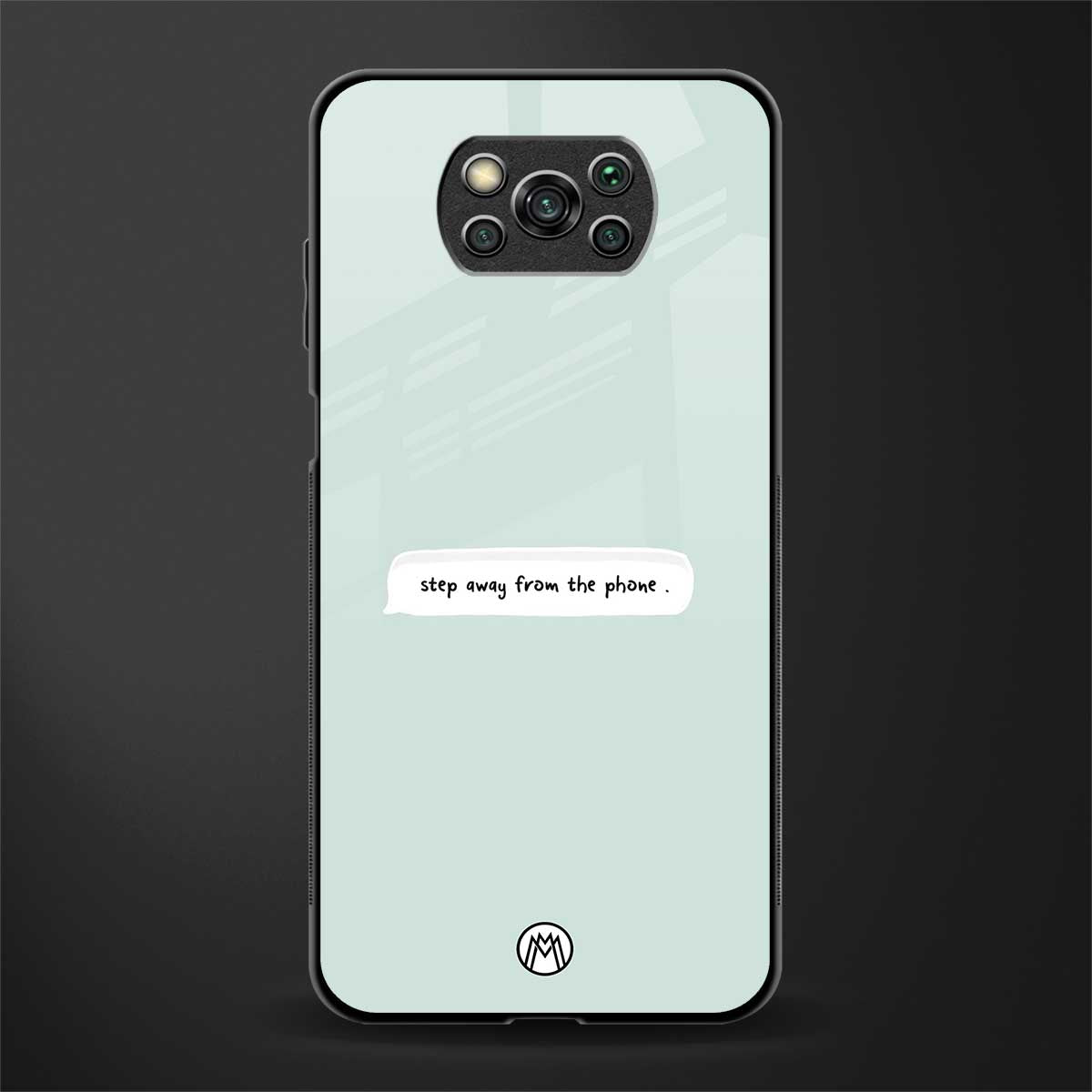 step away from the phone glass case for poco x3 pro image