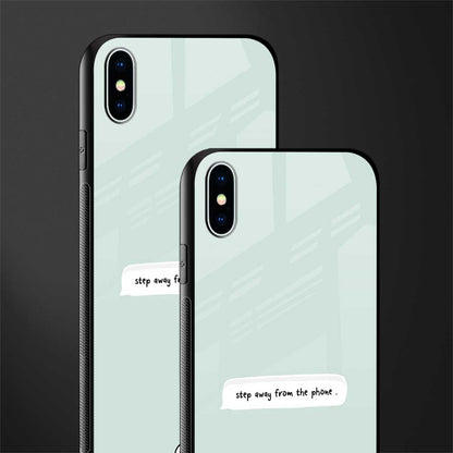 step away from the phone glass case for iphone xs max image-2