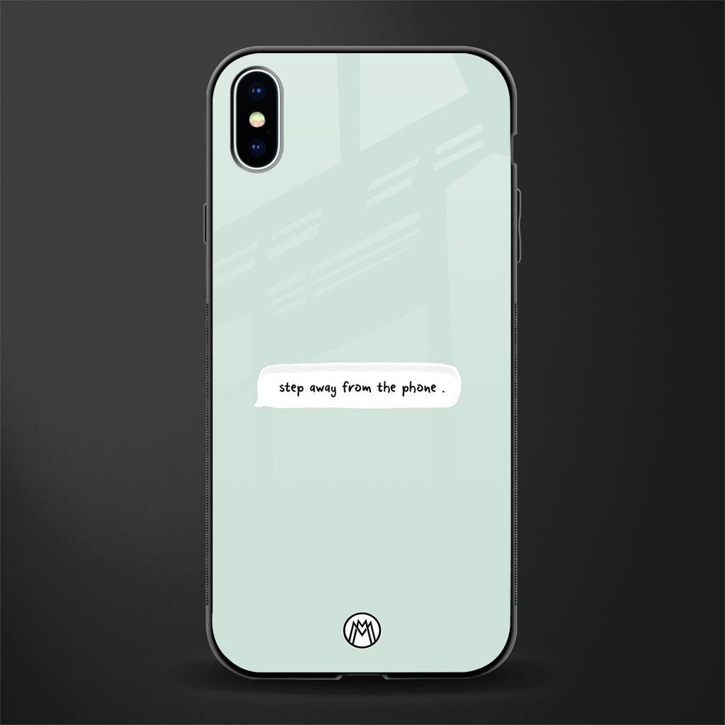 step away from the phone glass case for iphone xs max image