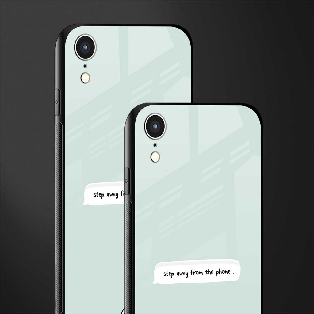 step away from the phone glass case for iphone xr image-2