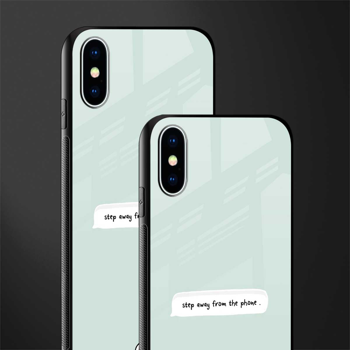 step away from the phone glass case for iphone xs image-2