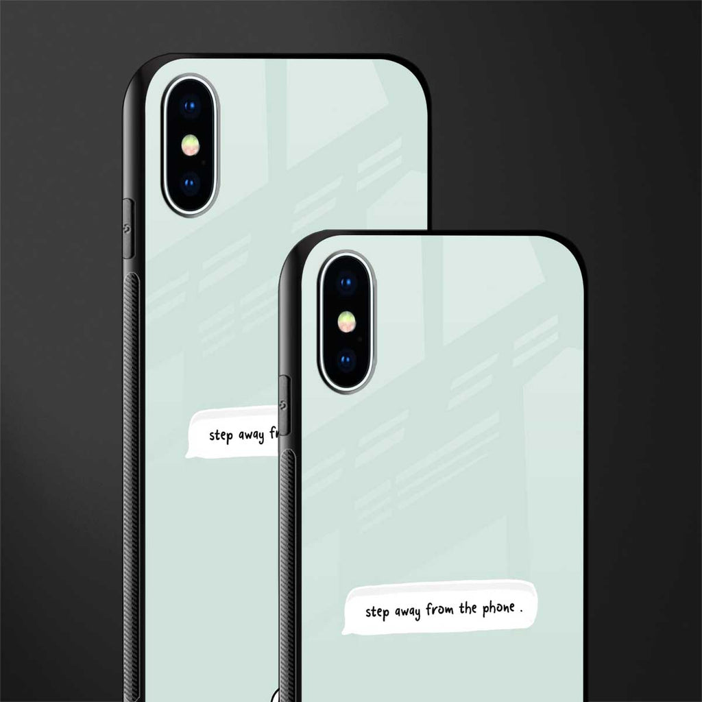 step away from the phone glass case for iphone x image-2