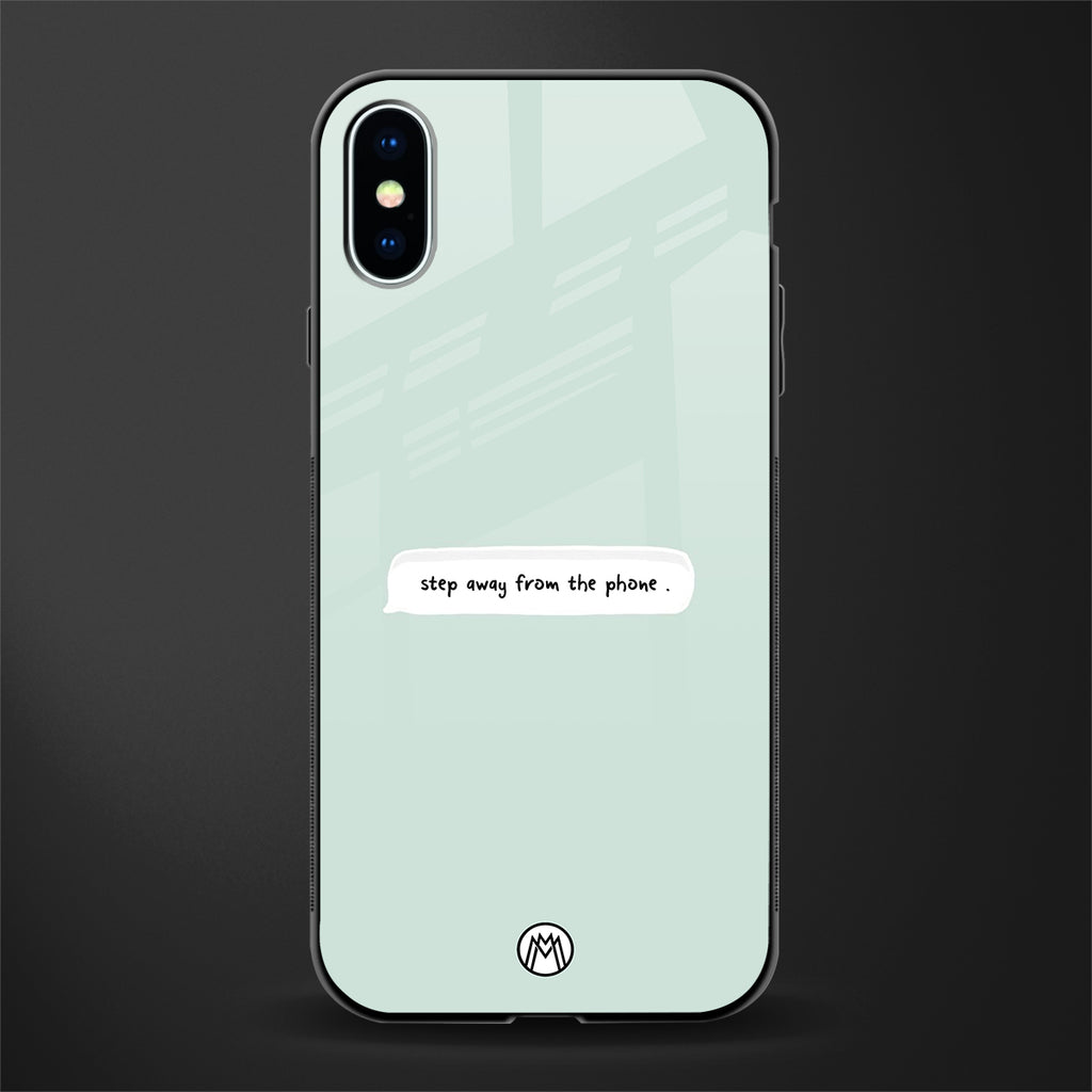 step away from the phone glass case for iphone xs image
