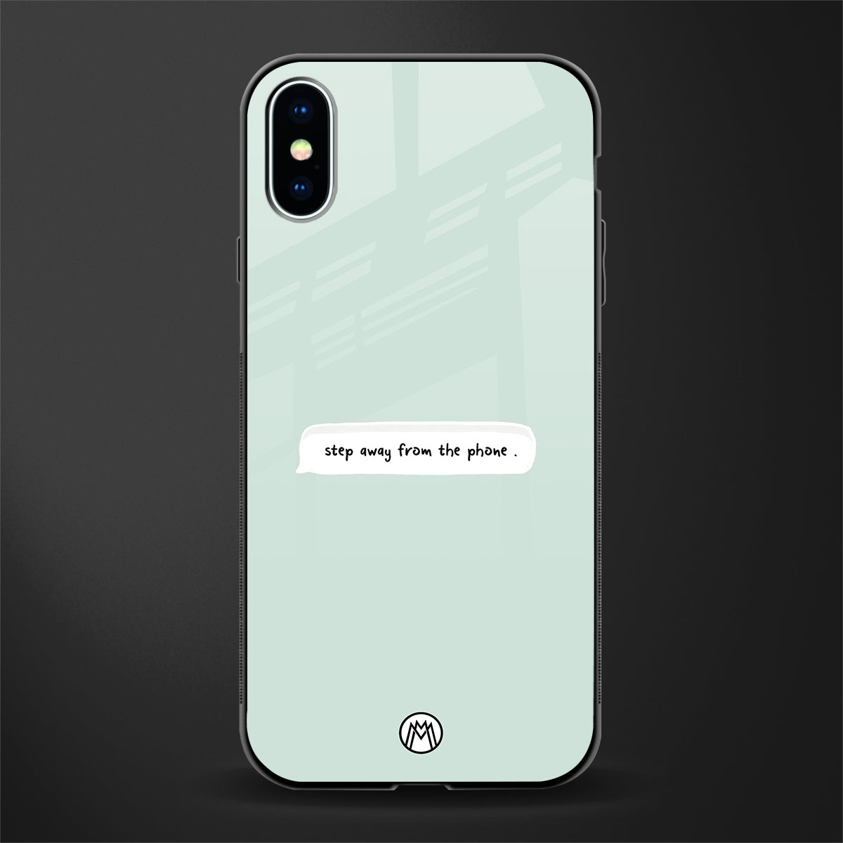 step away from the phone glass case for iphone xs image