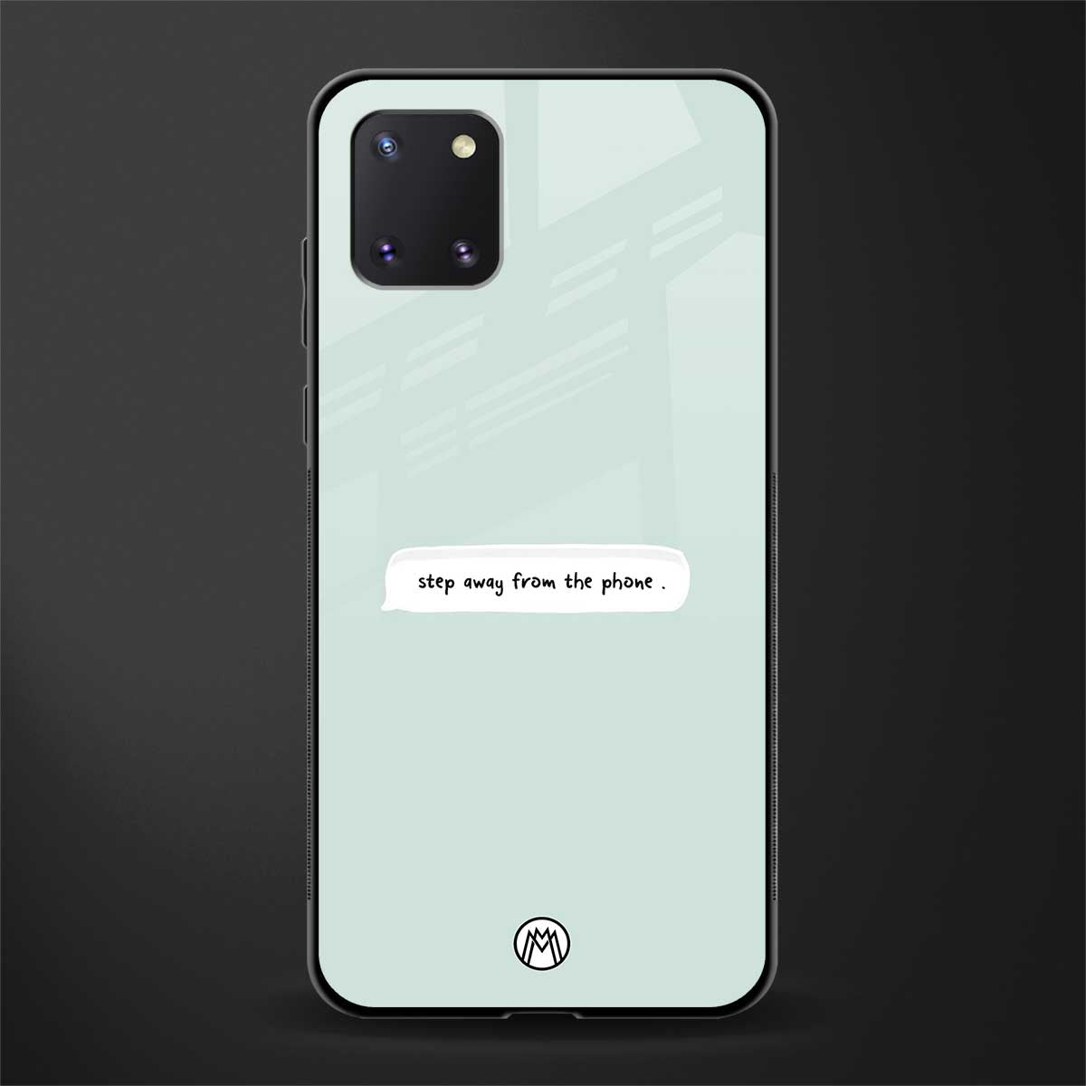 step away from the phone glass case for samsung a81 image