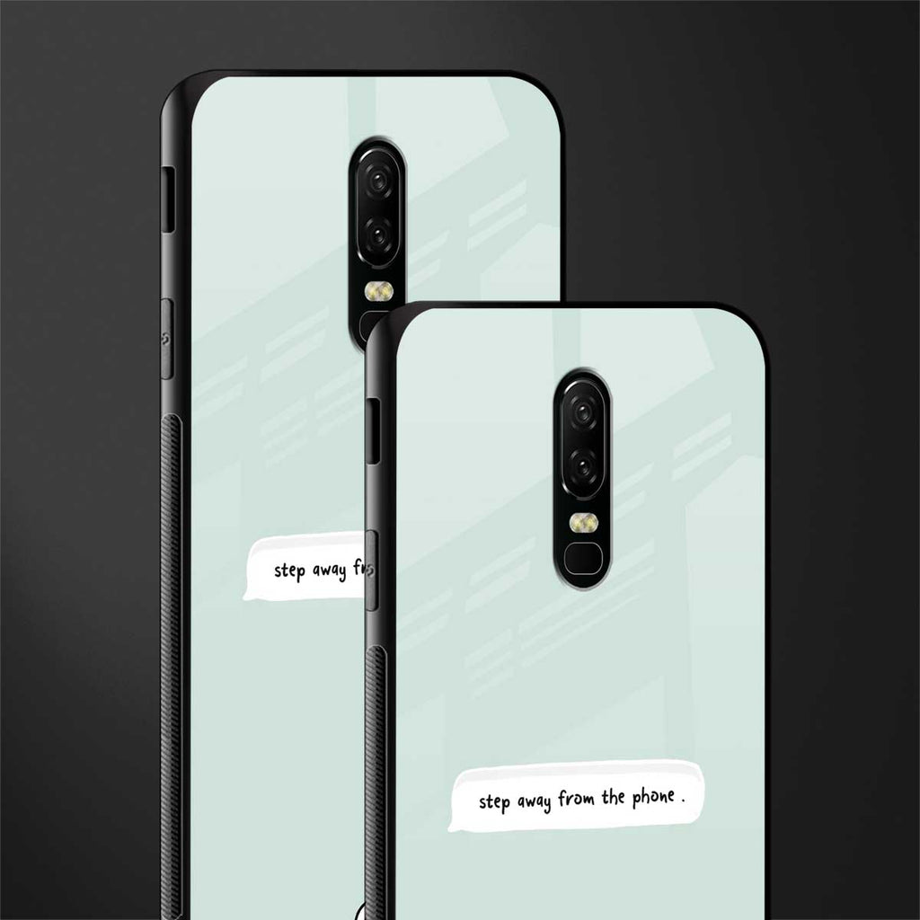 step away from the phone glass case for oneplus 6 image-2