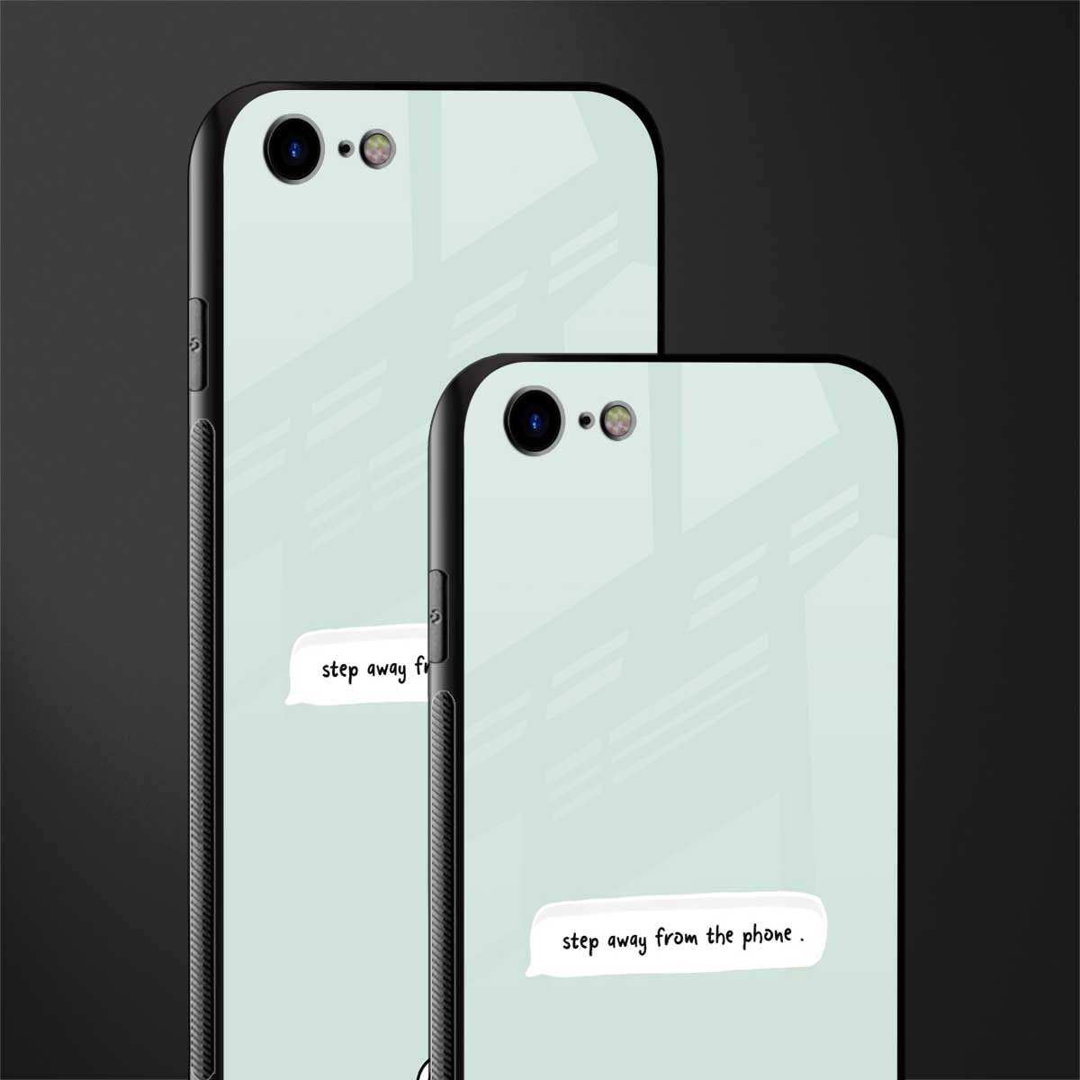 step away from the phone glass case for iphone se 2020 image-2
