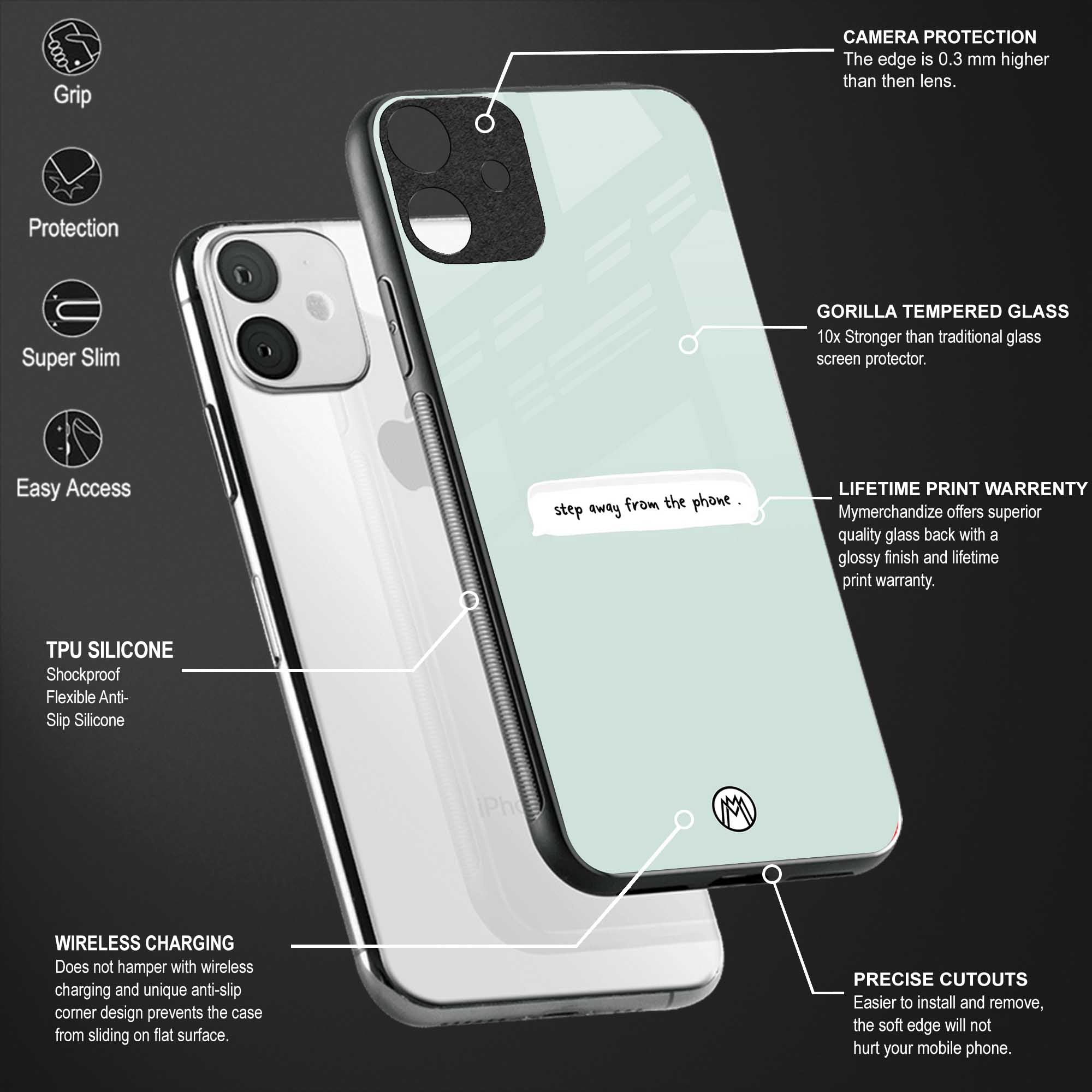 step away from the phone glass case for realme 7 image-4