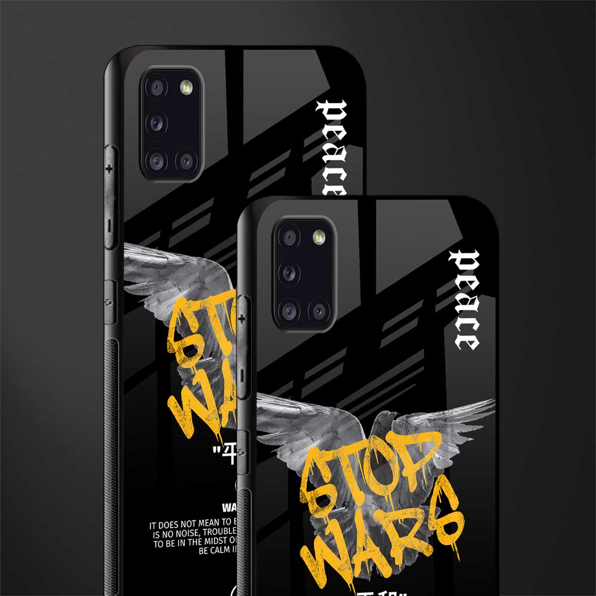 stop wars glass case for samsung galaxy a31 image-2