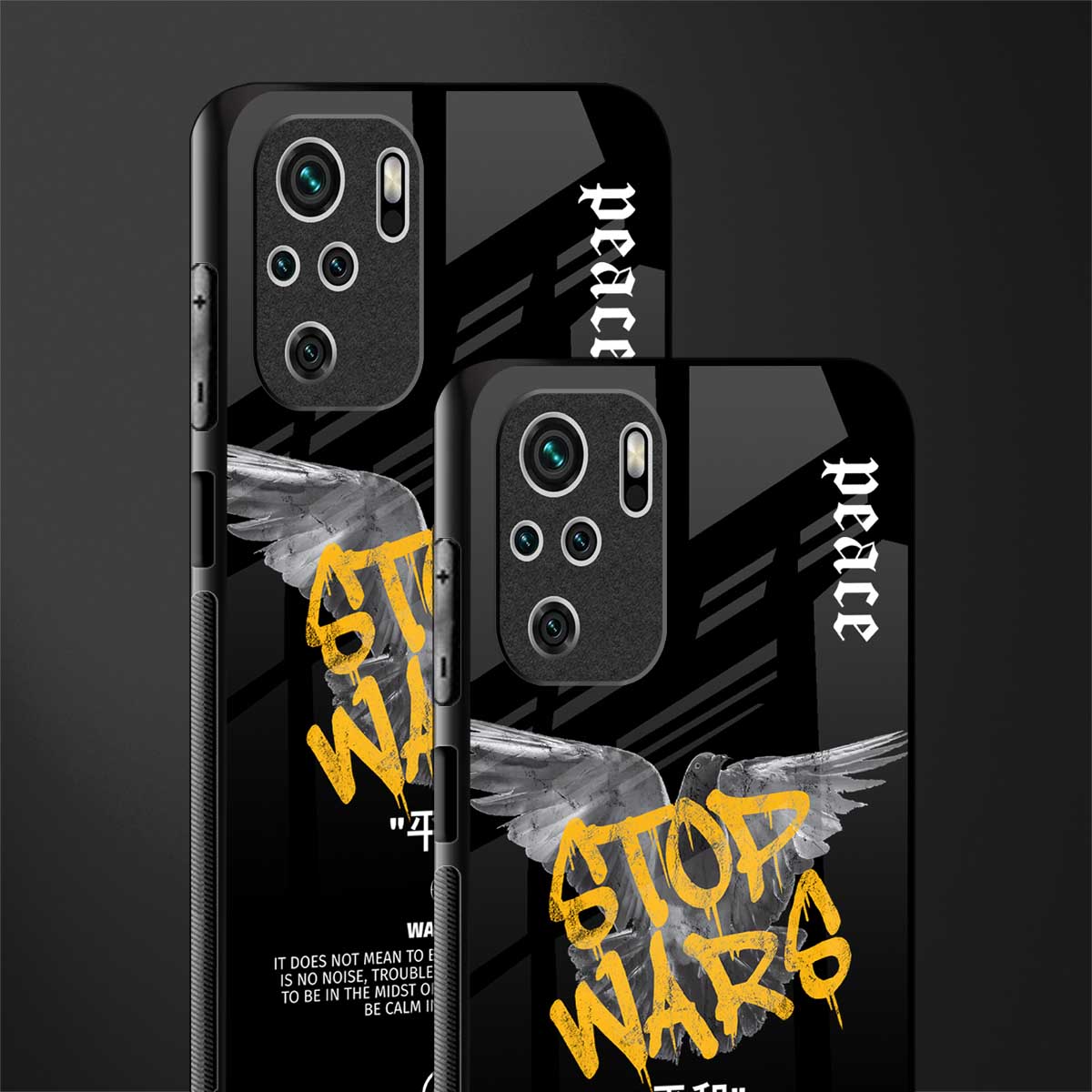 stop wars glass case for redmi note 10 image-2