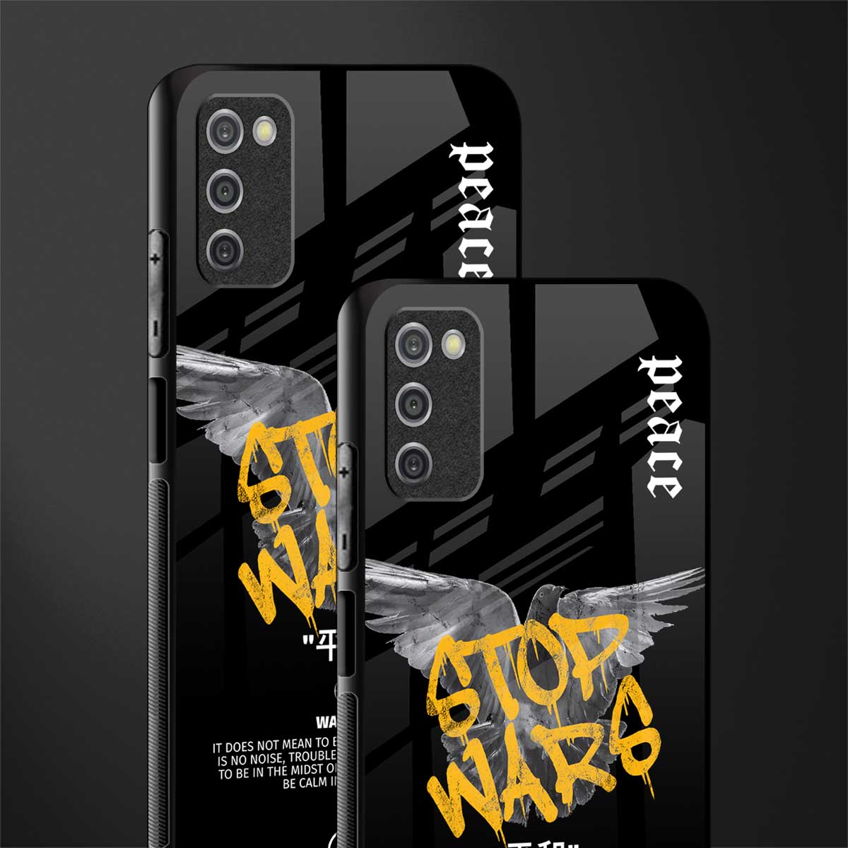 stop wars glass case for samsung galaxy a03s image-2