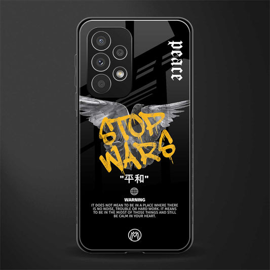 stop wars back phone cover | glass case for samsung galaxy a53 5g