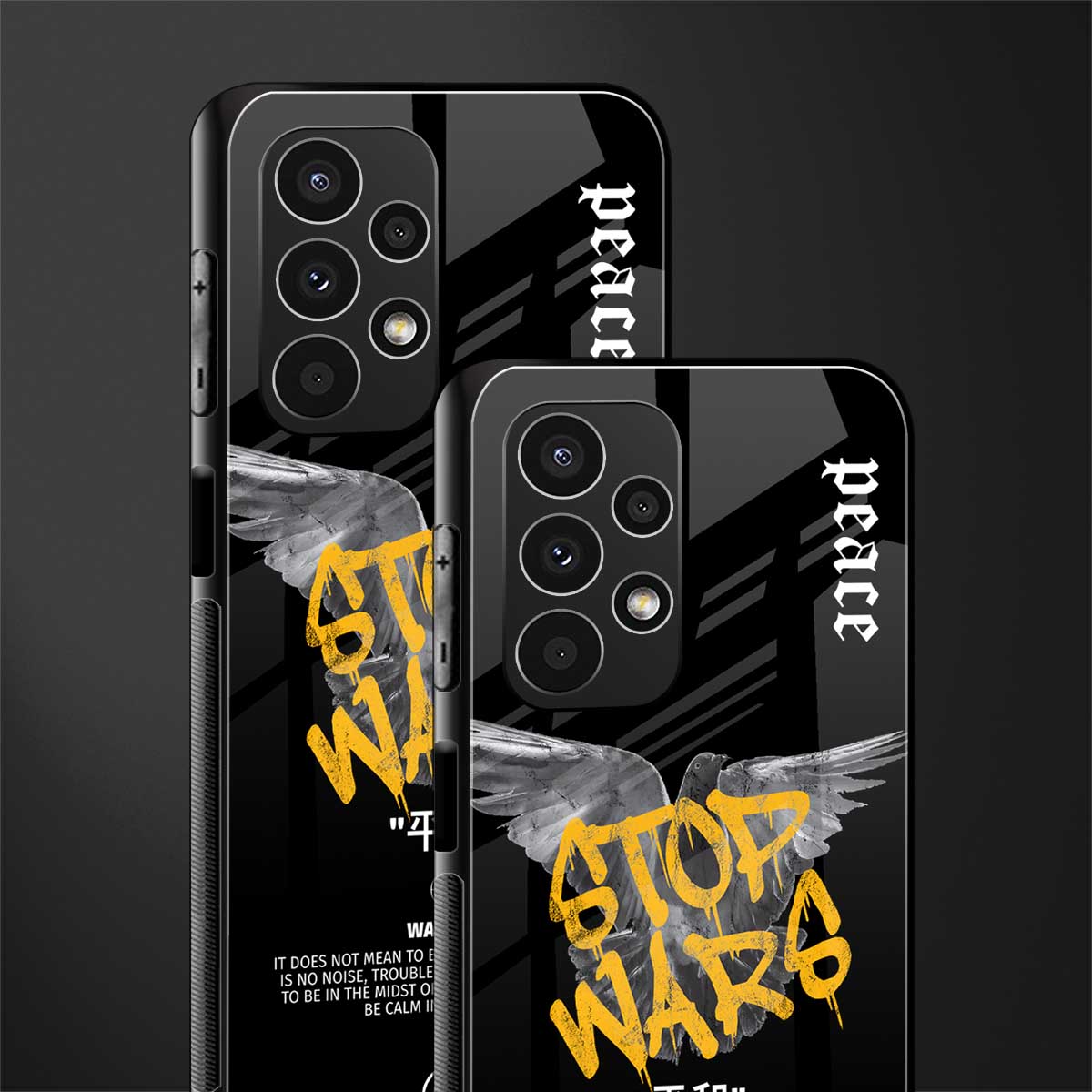 stop wars back phone cover | glass case for samsung galaxy a13 4g