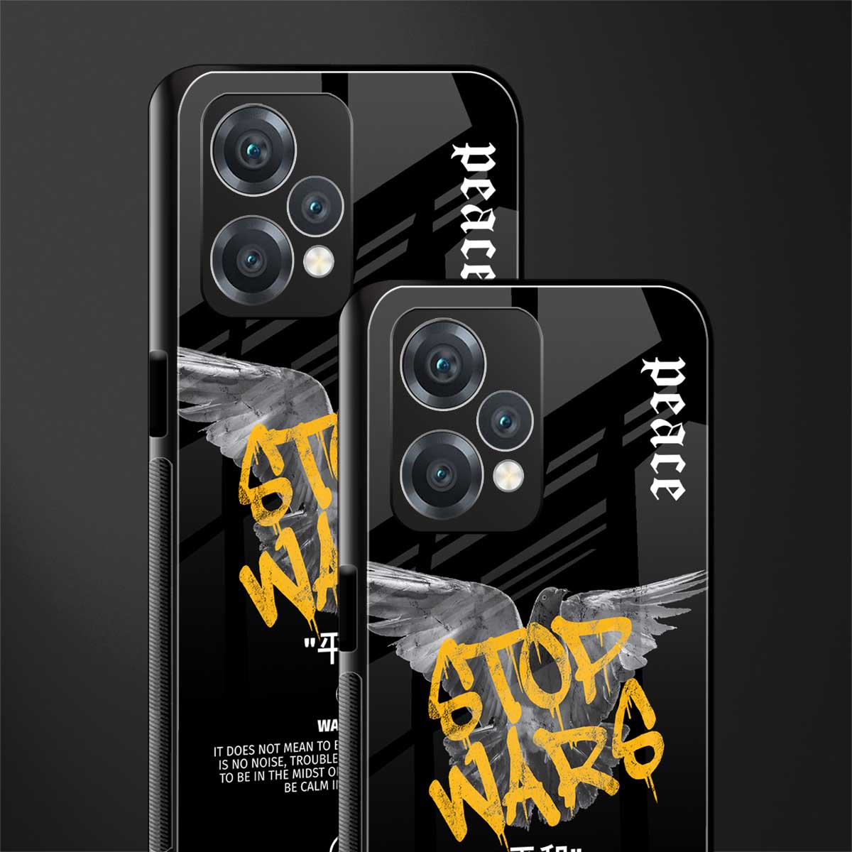 stop wars back phone cover | glass case for oneplus nord ce 2 lite 5g