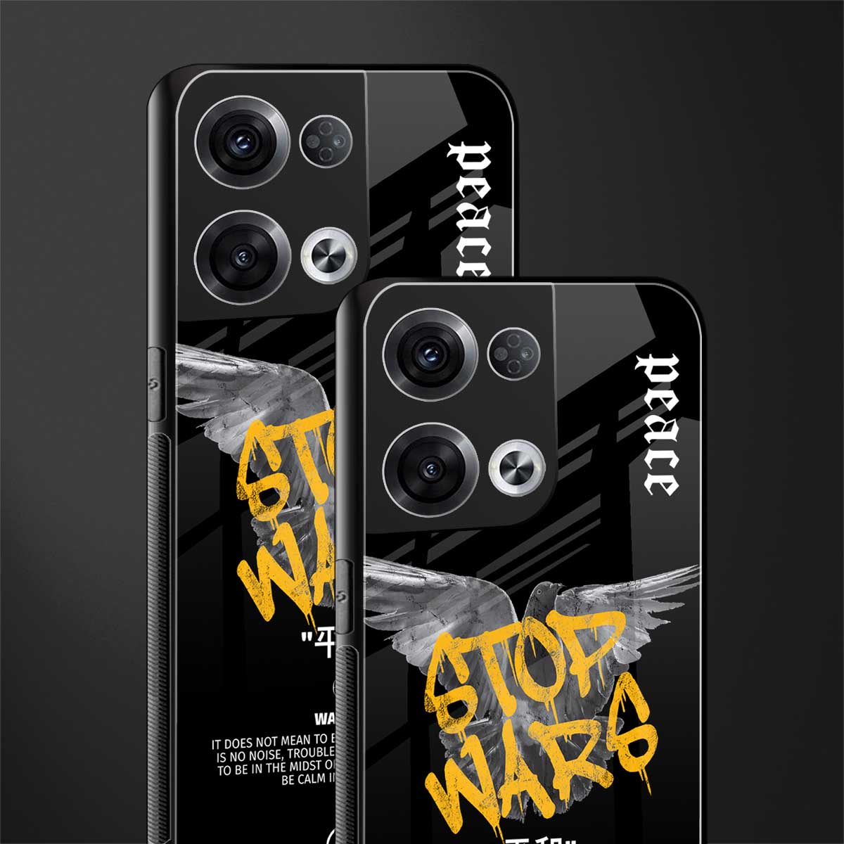 stop wars back phone cover | glass case for oppo reno 8