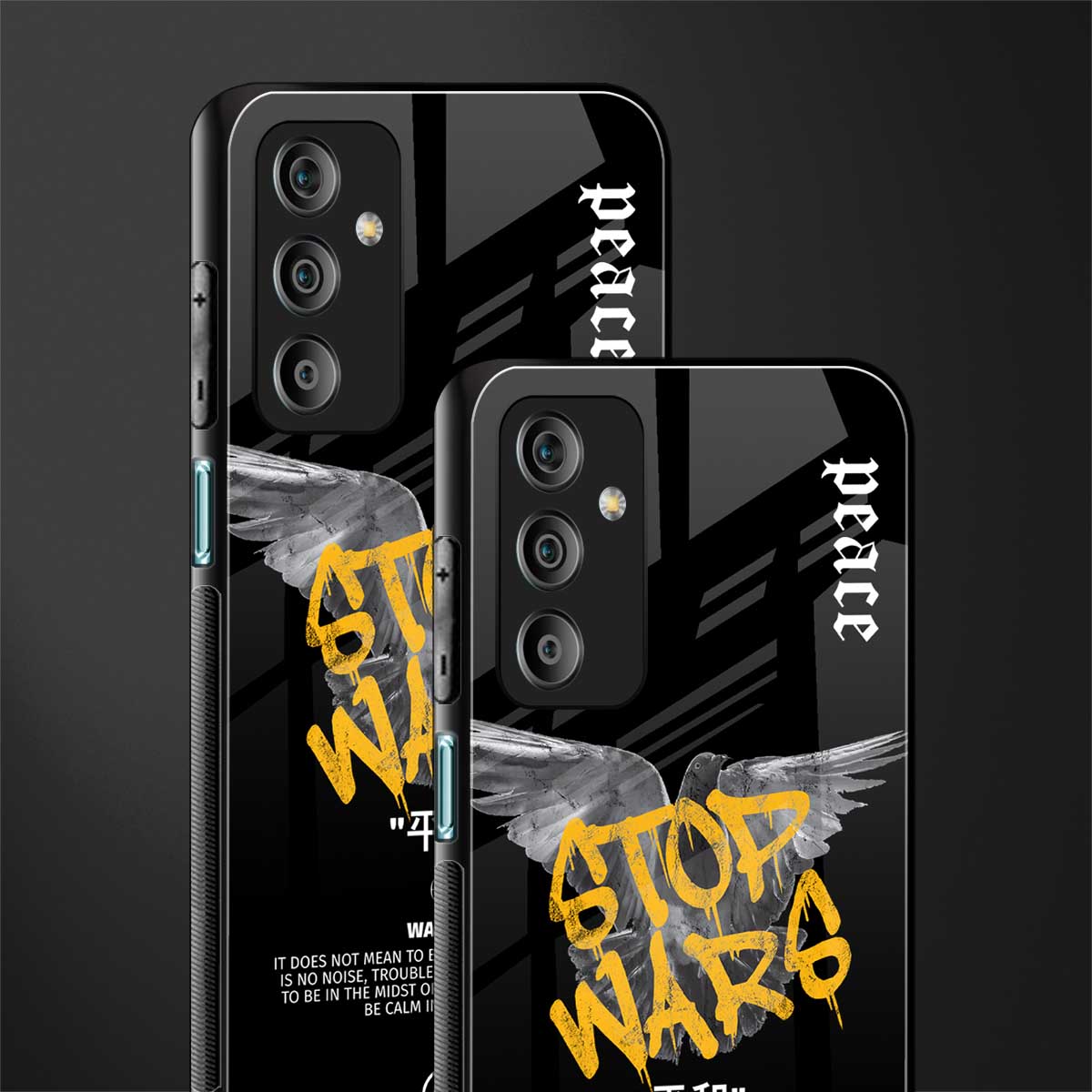 stop wars back phone cover | glass case for samsung galaxy f23 5g