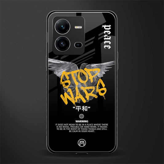 stop wars back phone cover | glass case for vivo v25-5g