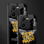 stop wars back phone cover | glass case for vivo y35 4g
