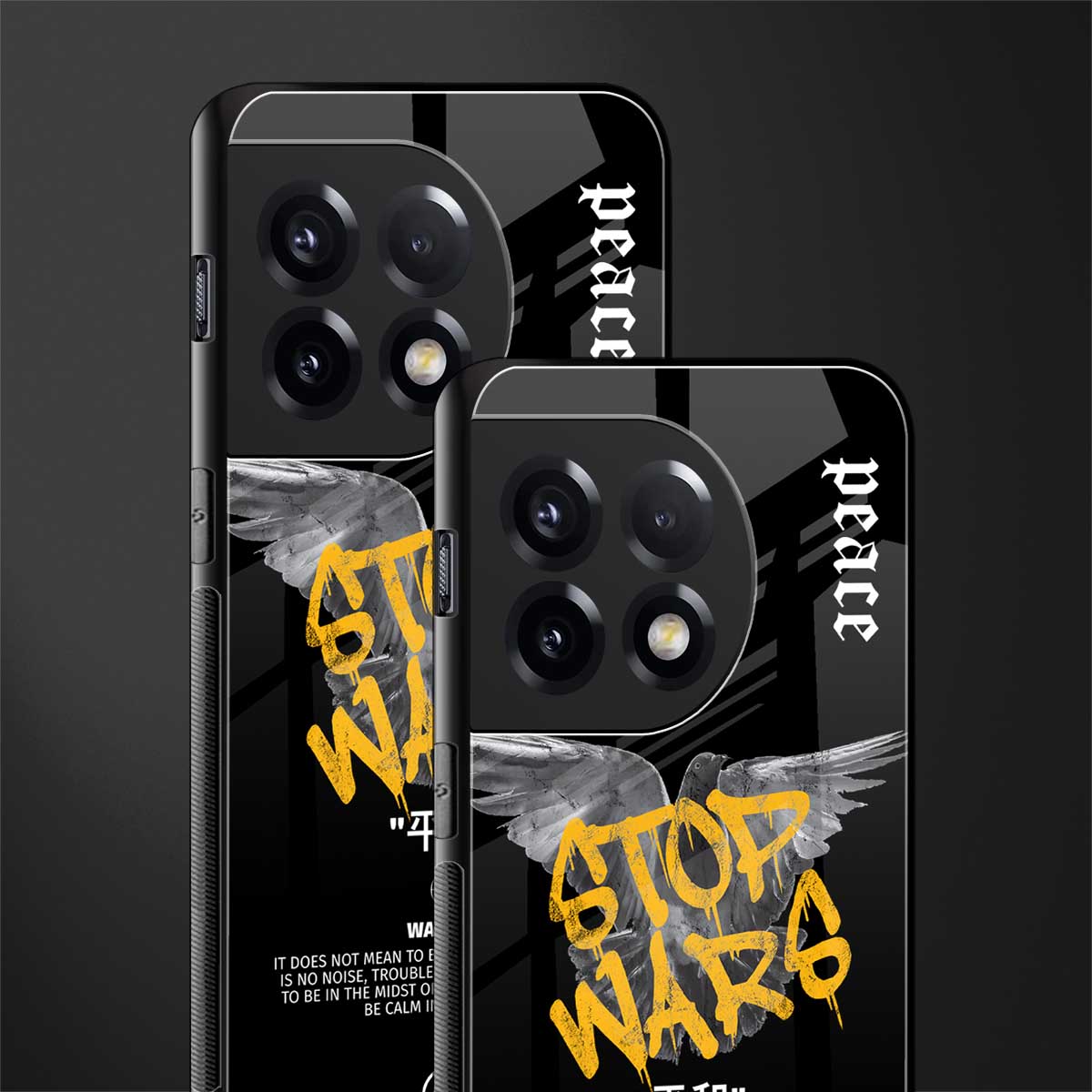 stop wars back phone cover | glass case for oneplus 11r