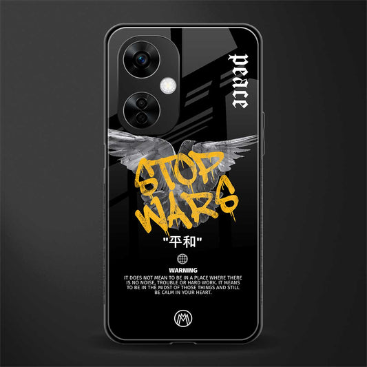 stop wars back phone cover | glass case for oneplus nord ce 3 lite