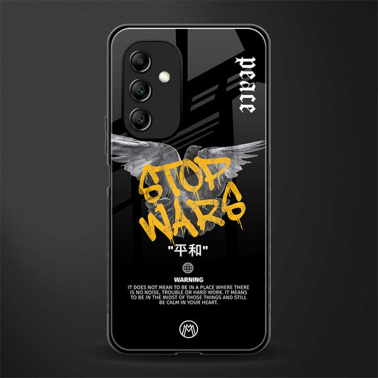 stop wars back phone cover | glass case for samsung galaxy a14 5g