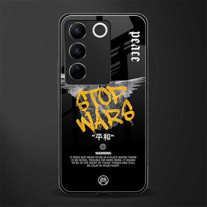 stop wars back phone cover | glass case for vivo v27 pro 5g