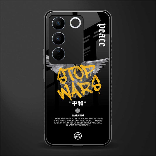 stop wars back phone cover | glass case for vivo v27 pro 5g