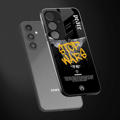 stop wars back phone cover | glass case for samsung galaxy s23 fe 5g