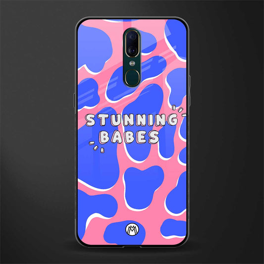 stunning babes glass case for oppo a9 image